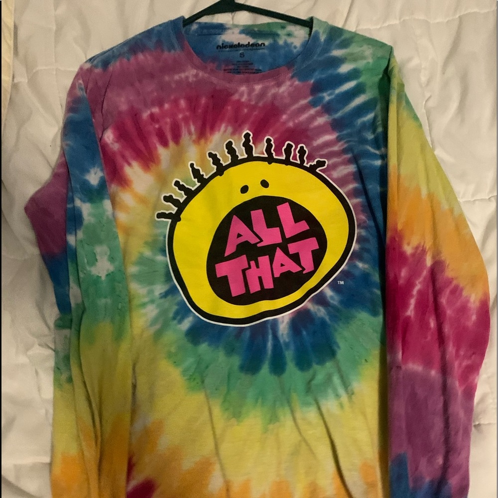 NICKELODEON tie dye all that long sleeve shirt